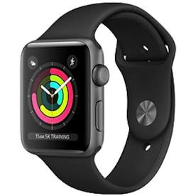 Apple Watch S3 GPS 42mm viền nhôm dây cao su đen ( New seal Fullbox )