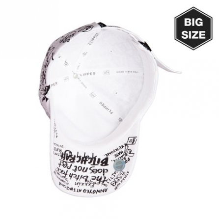 Nón Ballcap FLIPPER 1SKETCH FB115 (Trắng) - Size lớn (59~61cm)